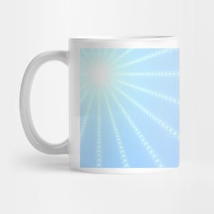 Blue Sky Sunshine Abstract Fractal Mug